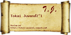 Tokai Juvenál névjegykártya
